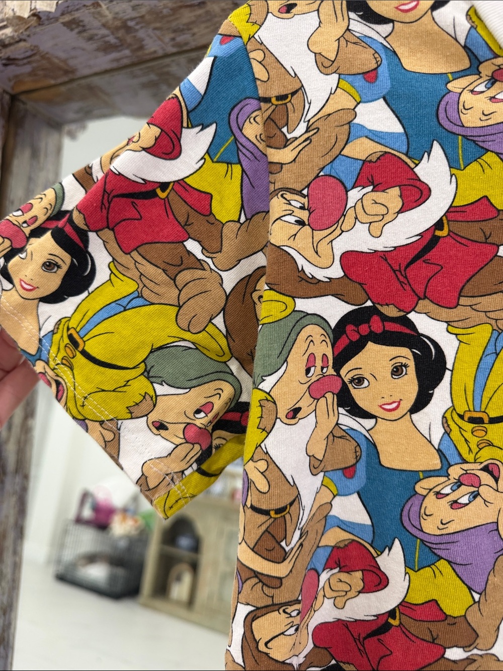 Disney Multi-Color Snow White & Dwarfs Short Sleeve Tee - Picture 3 of 5